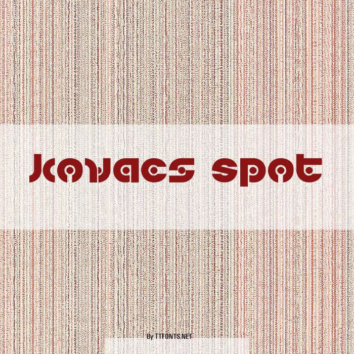 Kovacs Spot example